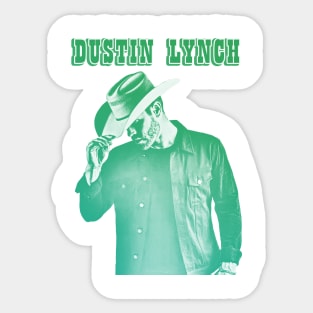 Dustin Lynchsinger//green solid style Sticker